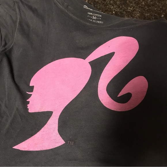 Vintage Barbie Nostalgic Collection Black Pink Short Sleeve Tee - Picture 4 of 4